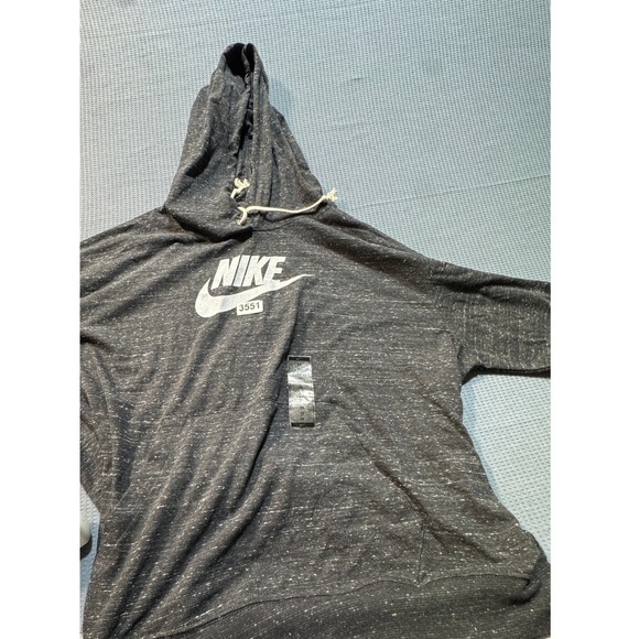 Nike Tops - Nike Gym Vintage Hoodie Womens 3X Black Space Dye